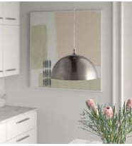 MYLİGHTS  INOX METAL PASALANMAZ METAL SARKIT MUTFAK AVİZE SPOR AVİZE  40CM  (Gümüş - Altın)