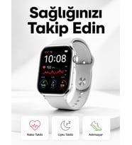 Yeni Nesil Akıllı Saat Adımsayar, GPS, Nabız Ölçer, Uyku ve Sağlık Takibi (Kopya)