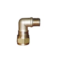 Sarı Pirinç Yüksüklü Dirsek 9.52mm - 1/4