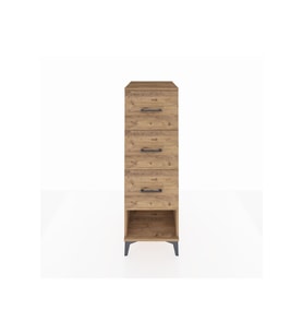 Kronos Dolap 3 Çekmeceli 44x59x134 Çam-Çam