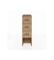 Kronos Dolap 3 Çekmeceli 44x59x134 Çam-Çam