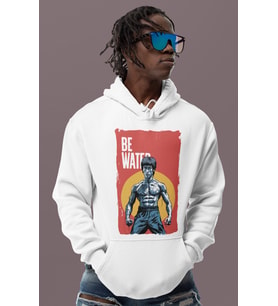 Özel Tasarım Dövüşçü Bruce Lee Bodybuilding Fitness Baskılı Unisex Oversize Sporcu Hoodie
