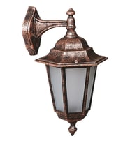 AVONNI BAP-68054-BKR-OP Kahverengi Boyalı Dış Mekan Aydınlatma E27 Aluminyum Polikarbon Cam 30x27cm
