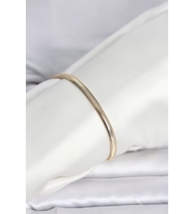 CM 14K Gold Renk Yassı Yılan Zincir Model Kadın Bileklik - TJ-BB8293