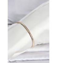 CM 14K Gold Renk Yassı Yılan Zincir Model Kadın Bileklik - TJ-BB8293