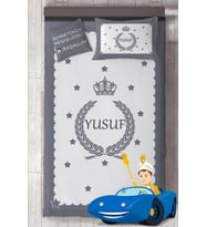 MEKTA HOME İsim Yazdırılabilir Sünnet Yatak Örtüsü Takımı MKT-4027