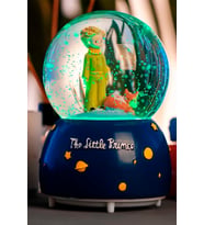 The Little Prince Küçük Prens Müzikli Işıklı Otomatik Kar Tanesi Püskürtmeli Büyük Boy Kar Küresi