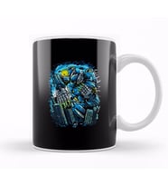 Destroy The City Futuristic Robot Kupa Bardak Porselen