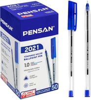 TÜKENMEZ KALEM ŞEFFAF ÜÇGEN 1.0 2021 MAVİ 50 Lİ