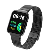 Xiaomi Redmi Watch 2 Lite Uyumlu Kordon Paslanmaz Çelik Klipsli Zore KRD-66 Kayış