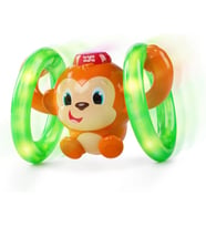 Bright Starts Roll & Glow Monkey 6 Ay ve Üzeri İçin Işıklı ve Sesli Emekleyen Bebek Oyuncağı (Çok Renkli)