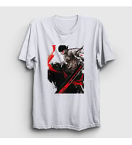 Presmono Unisex Beyaz Zoro Anime One Piece T-Shirt 136210tt