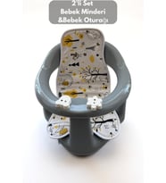 2'li Bebek Banyo Oturağı Ve Minder Seti - Vakum Taban Mama Oturağı, Oturak