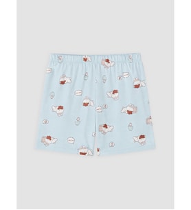 LCW Young Mavi Desenli Kadın Şort Pijama Alt