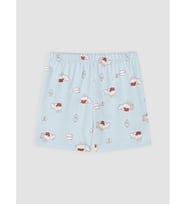 LCW Young Mavi Desenli Kadın Şort Pijama Alt