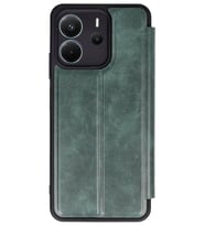 Redmi Note 14 4G Kılıf Flip Cover - Koyu Yeşil