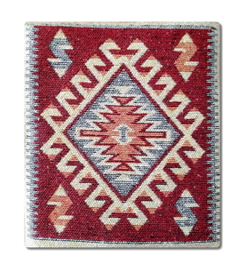 Algelsineve 40x40cm Süngerli Kilim Sandalye Ve Koltuk Minderi (Kırmızı)