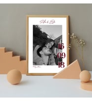 Sevgiliye 1 Fotoğraflı 20 X 30 Çerçeve (Ahşap)