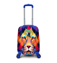 CORAL HIGH 16732 LACİVERT SAKS ASLAN DESENLİ MİNİ ÇOCUK VALİZİ