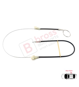 Land Rover Freelander MK1 1997-2006 3/5 Kapı ALR8178 İçin MANUEL Arka Sağ Kapı Cam Kriko Tamir Seti