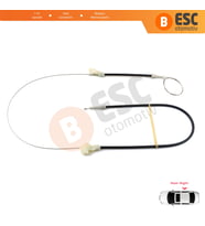 Land Rover Freelander MK1 1997-2006 3/5 Kapı ALR8178 İçin MANUEL Arka Sağ Kapı Cam Kriko Tamir Seti