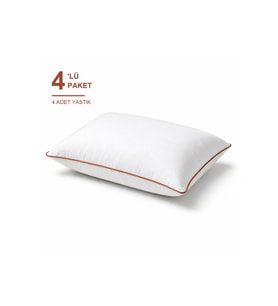 Comfort Touch Biyeli Yastık 4'li Paket 50x70 cm 900 gr Boncuk Silikon Elyaf