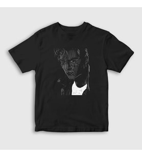 Presmono Unisex Çocuk Siyah Young Johnny Depp T-Shirt 354859tt