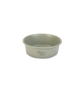 Beeztees DBL Köpek Mama Su Kabı, Mat Gri Paslanmaz Çelik, 16cm, 940ml