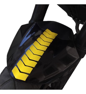 Ok Tasarımlı Reflektif Sarı Çamurluk Kask Sticker Çınar Extreme
