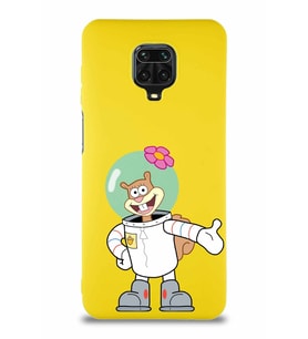 Xiaomi Redmi Note 9 Pro Soft Premier Kapak Sandy Tasarımlı Silikon Kılıf - Sarı (Şeffaf)