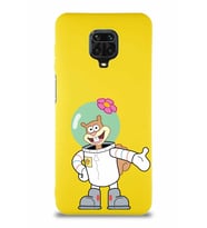Xiaomi Redmi Note 9 Pro Soft Premier Kapak Sandy Tasarımlı Silikon Kılıf - Sarı (Şeffaf)