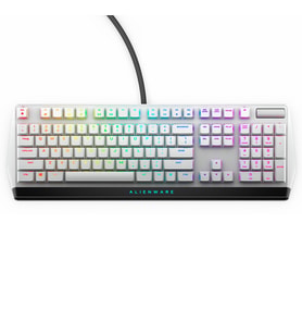 Alienware AW510K RGB Cherry MX Low Profile Red İngilizce Mekanik Kablolu Beyaz Gaming Klavye