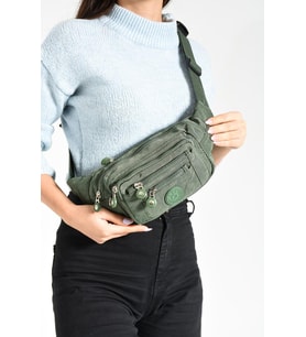 Unisex Bel Çantası Free Bag Klinkır Kumaş Hafif Yağmur Geçirmez Kumaş Çok Cepli