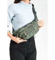 Unisex Bel Çantası Free Bag Klinkır Kumaş Hafif Yağmur Geçirmez Kumaş Çok Cepli