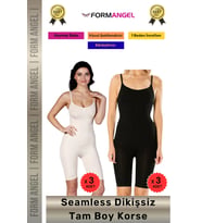 #Korse Masaj Özellikli İz Göstermeyen Kaymaz Dikişsiz Toparlayıcı Kadın Tam Boy Korse 6'lı Set