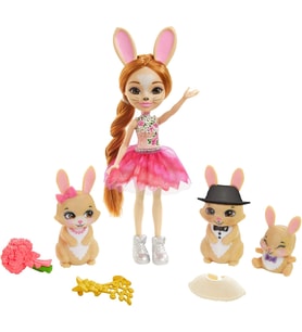 Enchantimals- Kraliyet Brystal Bunny Aile Doll, Mor ( GYJ08)