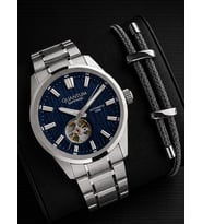 Quantum Otomatik Mekanizma Sapphire Cizilmez Cam Çelik Kordon 10 Atm Erkek Kol Saat EMG.1192.390