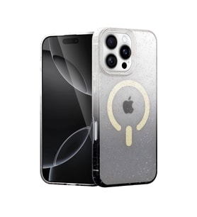 Apple İphone 16 Pro Pummel Shiny Magsafe Kapak - Siyah