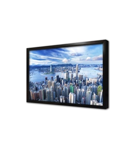 New York Gece Çerçeveli Mdf Tablo