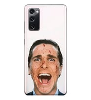 Samsung Galaxy S20 FE Uyumlu American Psycho Tasarımlı Şeffaf Telefon Kılıfı