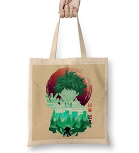My Hero Academia Minimalist Silhouette Deku Bez Çanta Uzun Saplı