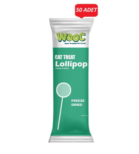 Wooc Lollipop Tavuk ve Arpalı Kedi Ödül Maması 1,4 Gr*50 li Paket