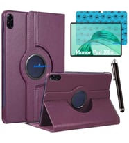 Honor Pad X8A Uyumlu 11 inç Tablet Kılıfı Ekran Koruyucu ve Kalem Set (Mor)