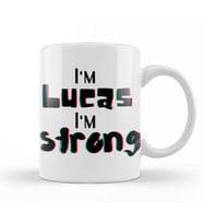 Lucas Name Custom Design Gift Baby Gift For Him Kupa Bardak Porselen