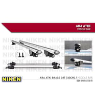 Araç üstü ara atkı tavan barı bagaj brace gri 130 cm