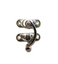 Yay Gözü, Ahşap Kutu Klipsi - Küçük 28x33 mm, Nikel, 100 Adet