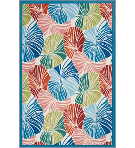 Eliana Home Baskılı, Yıkanabilir Kaymaz Taban Salon Halısı LNA1812 100x150 cm (Mavi)