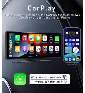 TechTic Kablosuz Tak Çalıştır 9.3İnç Apple Carplay Ve Android Auto Oto Multimedya Type-c Girişli