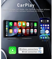 TechTic Kablosuz Tak Çalıştır 9.3İnç Apple Carplay Ve Android Auto Oto Multimedya Type-c Girişli
