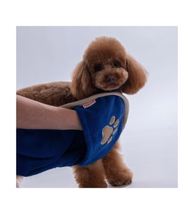 Pawstar Kedi Köpek Banyo Kurulama Elcikli Havlu Lacivert 23x78cm %100 Pamuk